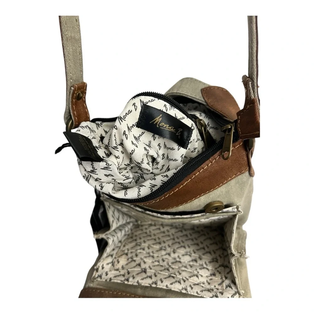 Mona B intermix crossbody sage M-5031 - Picture 5 of 9